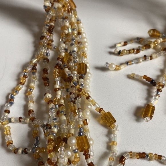 Amazing 20 strand beaded necklace, scarf, collar.  Choose your own adventure - Picture 3 of 7